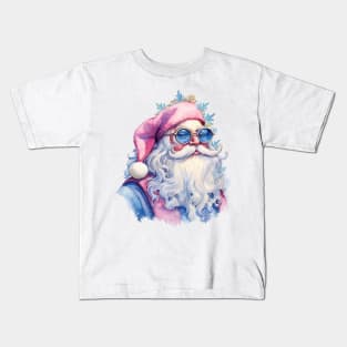 Groovy Hippie Retro Santa Claus Kids T-Shirt